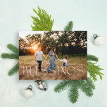 Cartão Postal De Festividades Contando nossas bênçãos<br><div class="desc">Contando nossas bençãos design de Natal religioso</div>