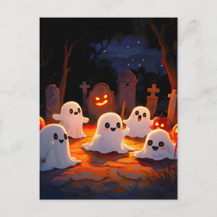 Cartão Postal De Festividades Contos Assustadores ao Luar