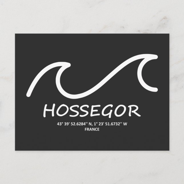 Cartão Postal De Festividades Coordena Hossegor (Frente)