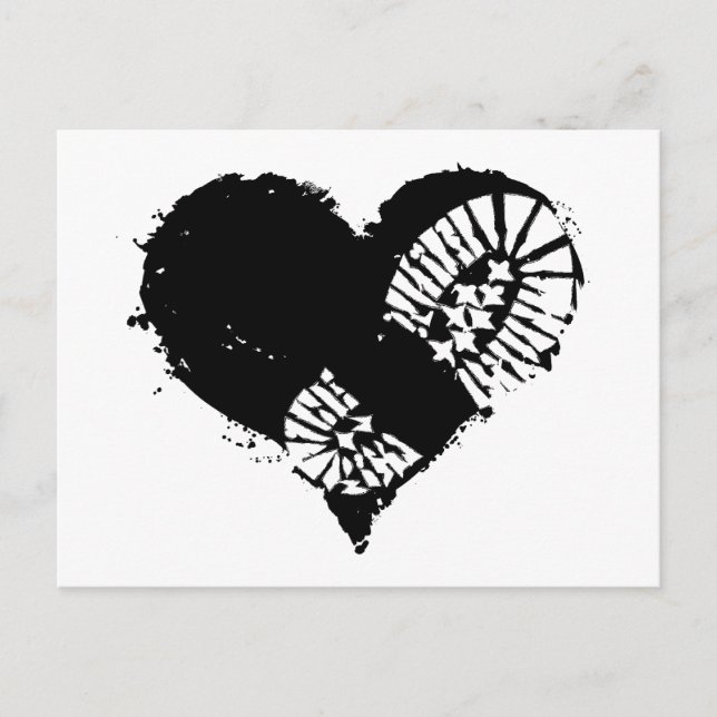 Cartão Postal De Festividades coração de estômago (Frente)