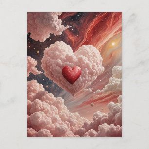 Cartão Postal De Festividades Coração Galáctico