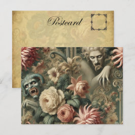 Cartão Postal De Festividades Corações Vacantes - Vitoriano Gótico