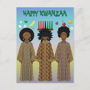 Cartão Postal De Festividades Coro Afro-Americano do Kwanzaa