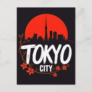 Cartão Postal De Festividades Coroa de Neon de Tóquio: Tokyo Tower no Coração 20