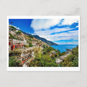 Cartão Postal De Festividades Costa de Positano