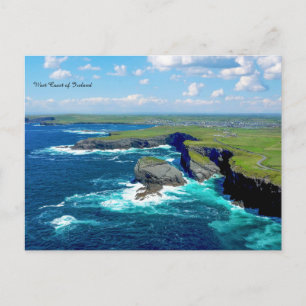 Cartão Postal De Festividades Costa Oeste da Irlanda