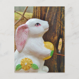 Cartão Postal De Festividades Country Páscoa Bunny