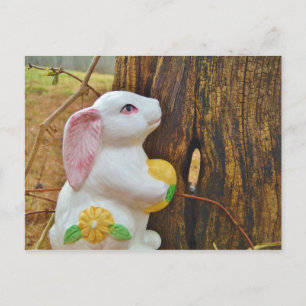Cartão Postal De Festividades Country Páscoa Bunny