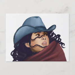 Cartão Postal De Festividades Cowgirl