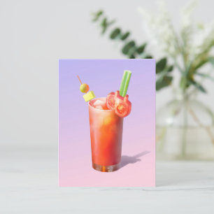 Cartão Postal De Festividades Creative Bloody Mary Cocktail
