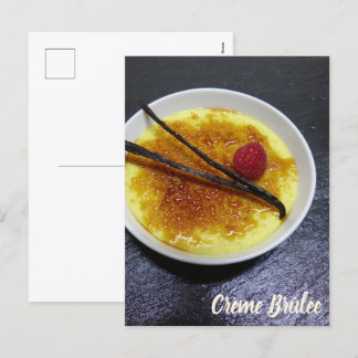 Cartão Postal De Festividades Creme em ardósia com framboesa e baunilha