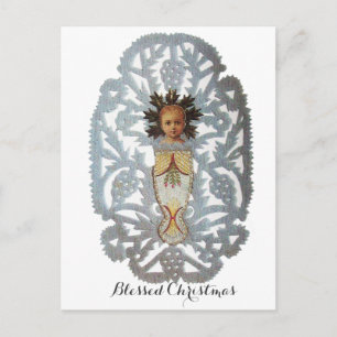 Cartão Postal De Festividades Criança Jesus,Antiguamente Escultura de Papel de N