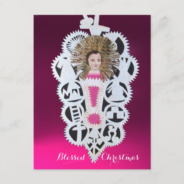 Cartão Postal De Festividades Criança Jesus,Antiguamente Escultura de Papel de N (Frente)