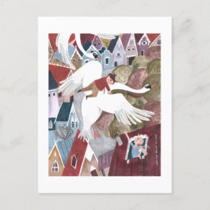 Cartão Postal De Festividades Crianças de conto de fadas