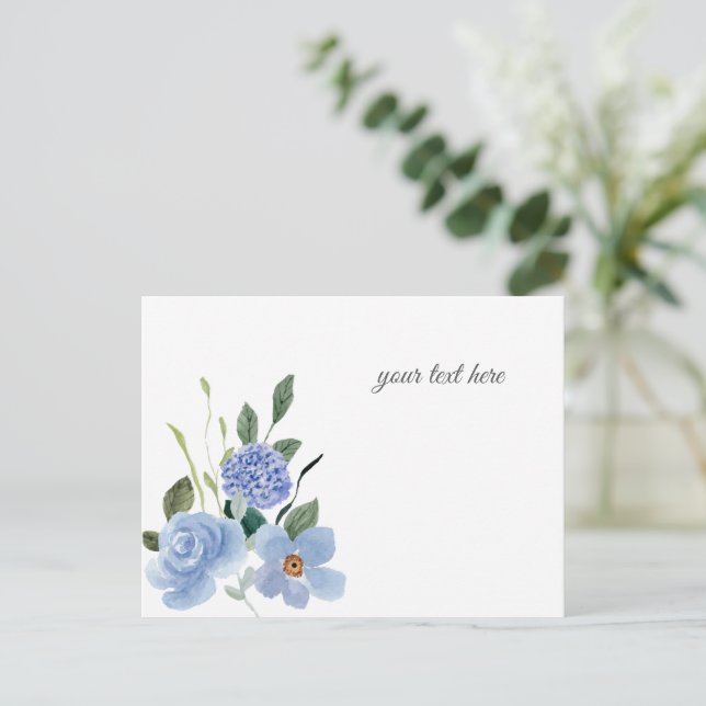 Cartão Postal De Festividades Crie seu próprio design personalizado (Em pé/Frente)