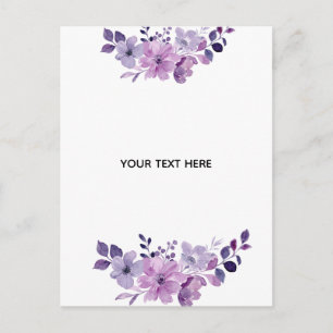 Cartão Postal De Festividades Crie Seu Próprio Floral