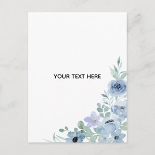 Cartão Postal De Festividades Crie Seu Próprio Floral 