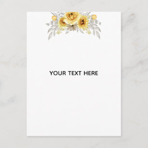 Cartão Postal De Festividades Crie Seu Próprio Floral