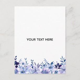 Cartão Postal De Festividades Crie Seu Próprio Floral