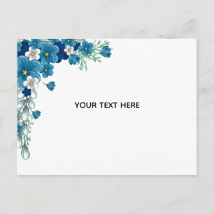 Cartão Postal De Festividades Crie Seu Próprio Floral