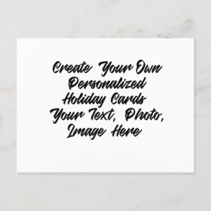 Cartão Postal De Festividades CRIE seu próprio personalizado