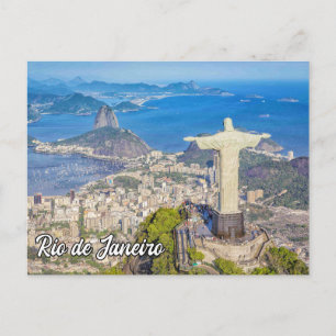 Cartão Postal De Festividades Cristo do Redentor, Rio de Janeiro