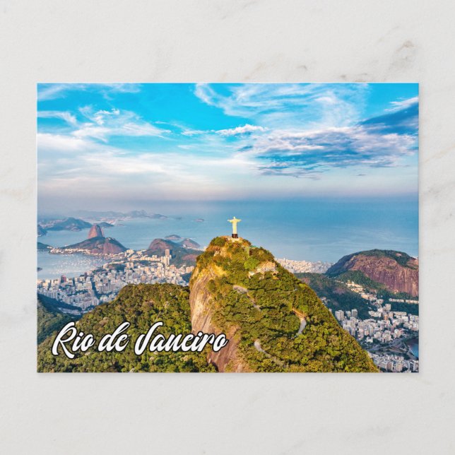 Cartão Postal De Festividades Cristo do Reitor, Rio de Janeiro, Brasil (Frente)