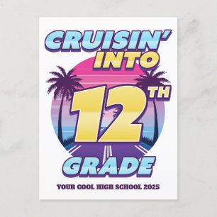 Cartão Postal De Festividades Cruisin' Back to School 12