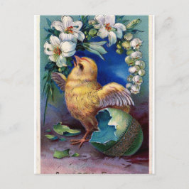 Cartão Postal De Festividades Cumprimentos antigos velhos da páscoa do vintage