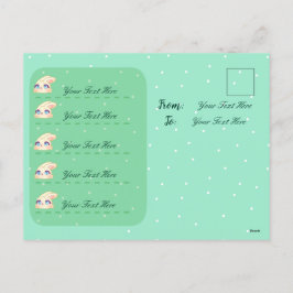 Cartão Postal De Festividades Cute Easter Bunny Hugging Egg