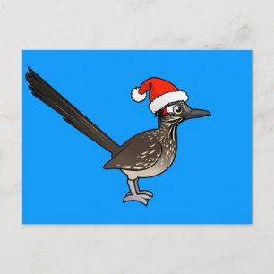 Cartão Postal De Festividades Cute Roadrunner Papai Noel