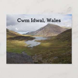 Cartão Postal De Festividades Cwm Idwal, País de Gales