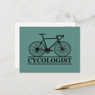 Cartão Postal De Festividades Cycologist tem um ciclismo engraçado dizendo