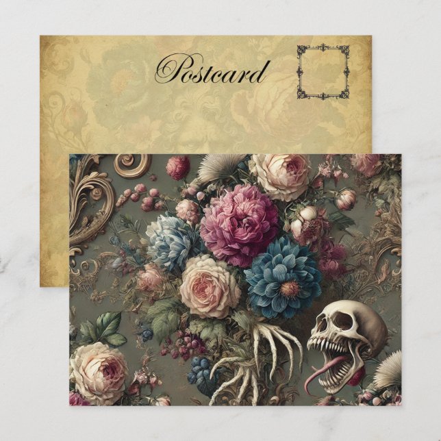 Cartão Postal De Festividades Cynic de domingo - vitoriano gótico (Frente/Verso)