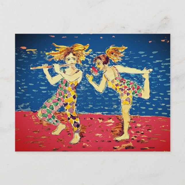 Cartão Postal De Festividades Dança (Frente)