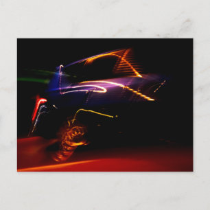 Cartão Postal De Festividades dança de carro roxo