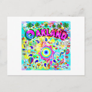 Cartão Postal De Festividades Dança Mística de Oakland