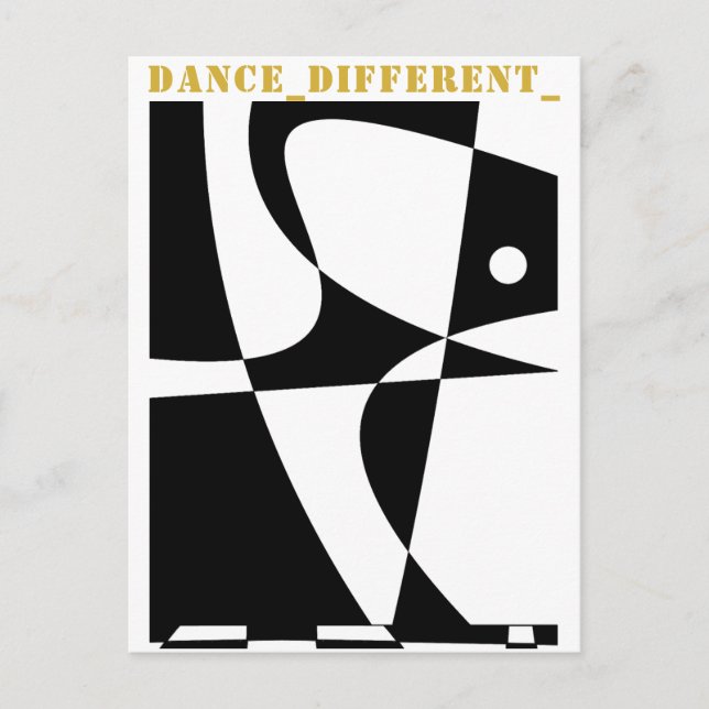 CARTÃO POSTAL DE FESTIVIDADES DANCE_DIFFERENT_ (Frente)