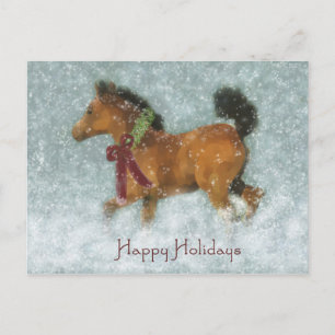 Cartão Postal De Festividades Dashing thru the Snow