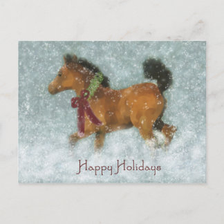 Cartão Postal De Festividades Dashing thru the Snow
