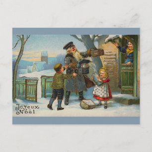 Cartão Postal De Festividades De "cartão do natal vintage Joyeux Noel "