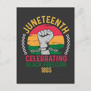 Cartão Postal De Festividades Décima Junta Celebrando a Liberdade Negra 1865