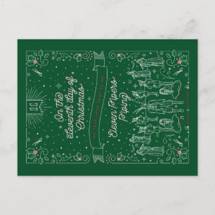 Cartão Postal De Festividades DÉCIMO PRIMEIRO DIA DE NATAL / Cartão de Natal