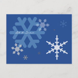 Cartão Postal De Festividades Deixar o Cartão de Neve