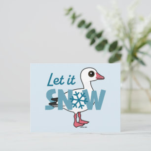 Cartão Postal De Festividades Deixe-o nevar!