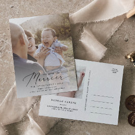 Cartão Postal De Festividades Delicar Feliz Natal Novo Nascimento Bebê