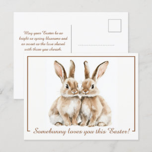 Cartão Postal De Festividades Delícia de Páscoa 🐇 Hoppy personalizável
