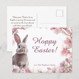 Cartão Postal De Festividades Delícia de Páscoa 🐇 Hoppy personalizável