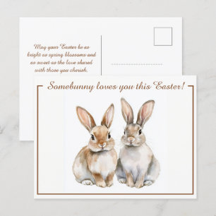 Cartão Postal De Festividades Delícia de Páscoa 🐇 Hoppy personalizável