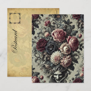 Cartão Postal De Festividades 🩸 Dellamorte Dellamore - Design oral gótico